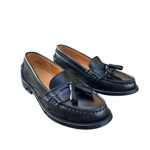 ALOHAS Shoes - Alohas Terrane Loafers in Black with Tassels